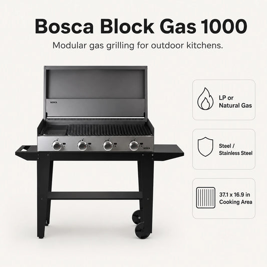Bosca Block 1000 Freestanding Gas Grill | BOSCA