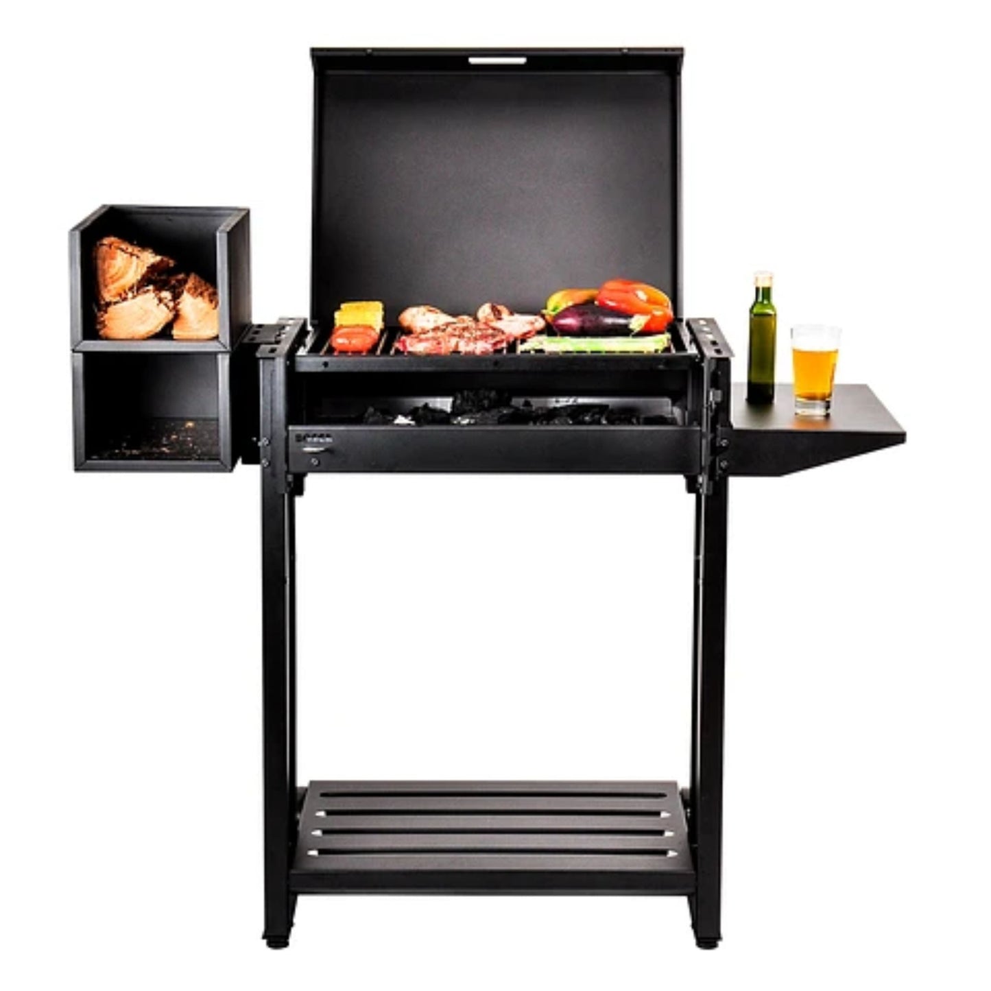 Bosca Alerce Full Black Freestanding Charcoal Grill + Brazier