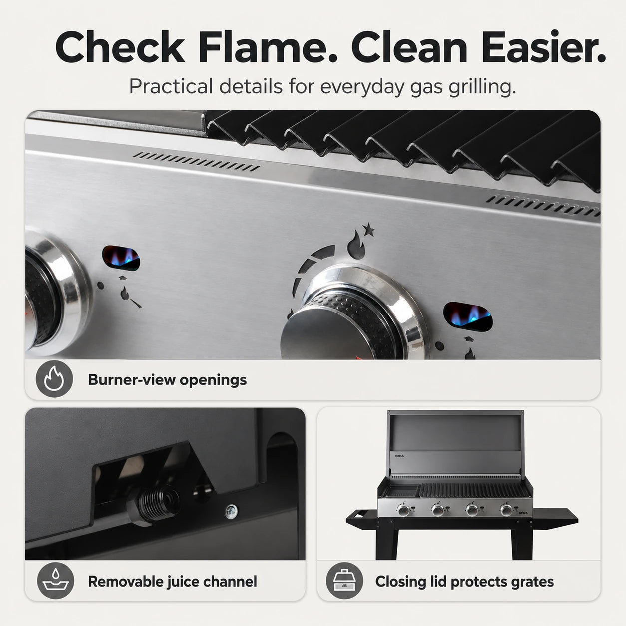 Bosca Block 1000 Freestanding Gas Grill | BOSCA