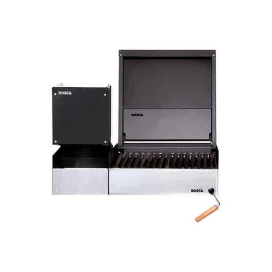 Bosca Block Wood Brazier 250 + Block 500 20" Built-in Charcoal Grill | BOSCA