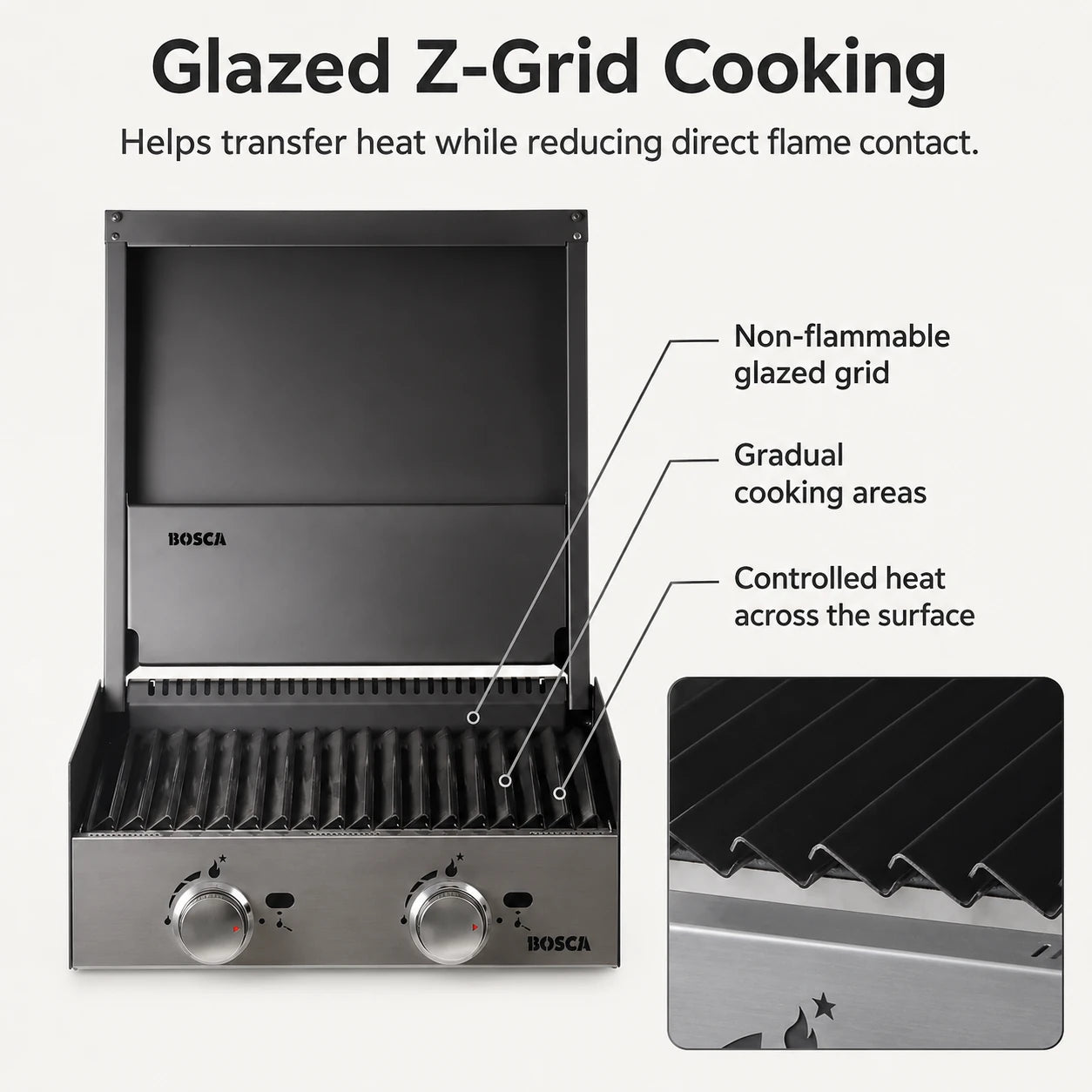 Bosca Block 500 Built-In Gas Grill | BOSCA