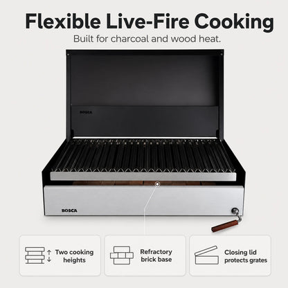Bosca Block 750 - 30 Inch Built In Wood Fired Grill | BOSCA