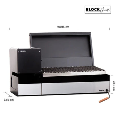 Bosca Pack Block Wood Brazier 250 + Block 750 30" Built-in Grill