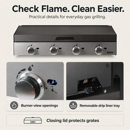Bosca Block 1000 Built-In Gas Grill | BOSCA