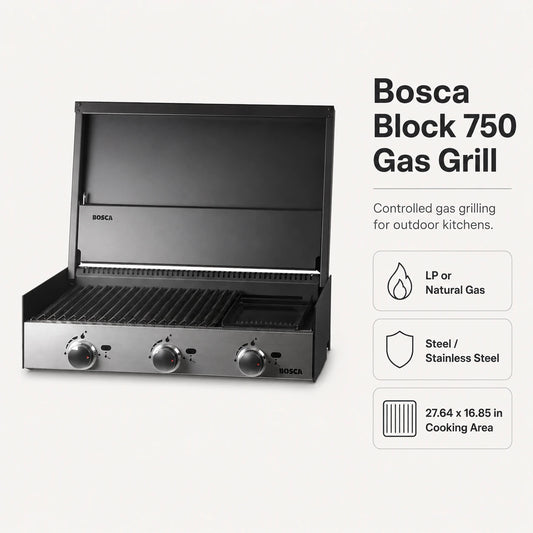 Bosca Block 750 Built-In Gas Grill | BOSCA