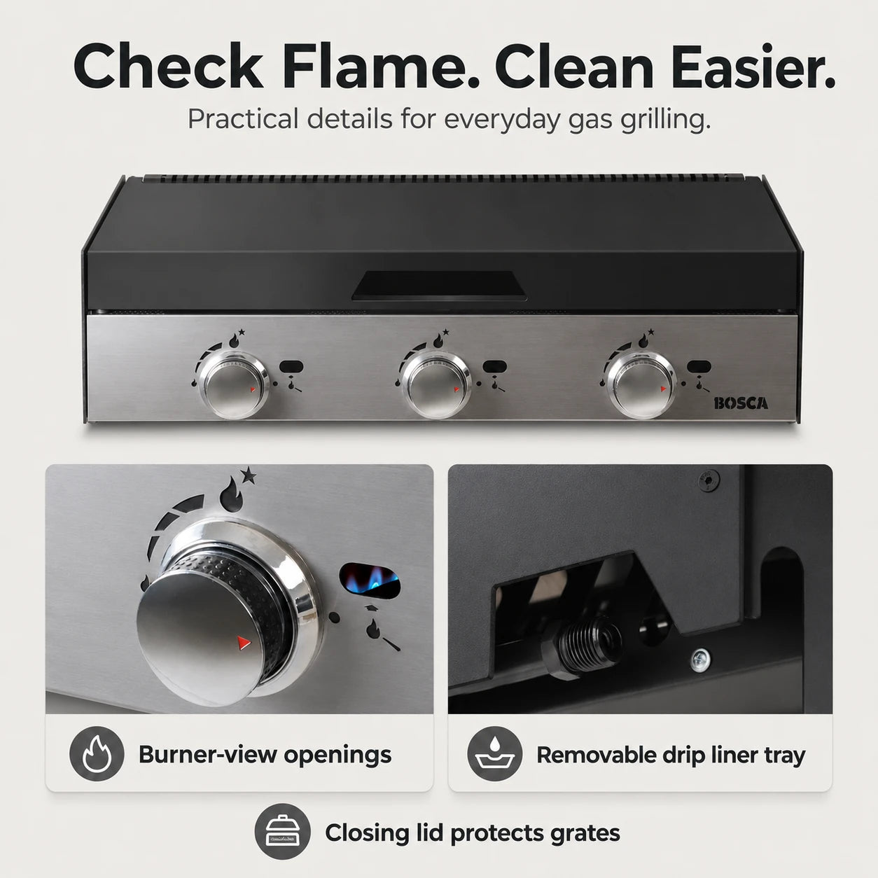 Bosca Block 750 Built-In Gas Grill | BOSCA