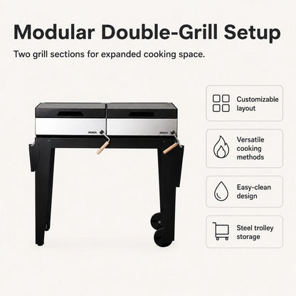 Bosca Roble Freestanding Charcoal Grill | BOSCA