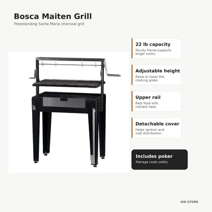 Bosca Maiten Freestanding Charcoal Grill