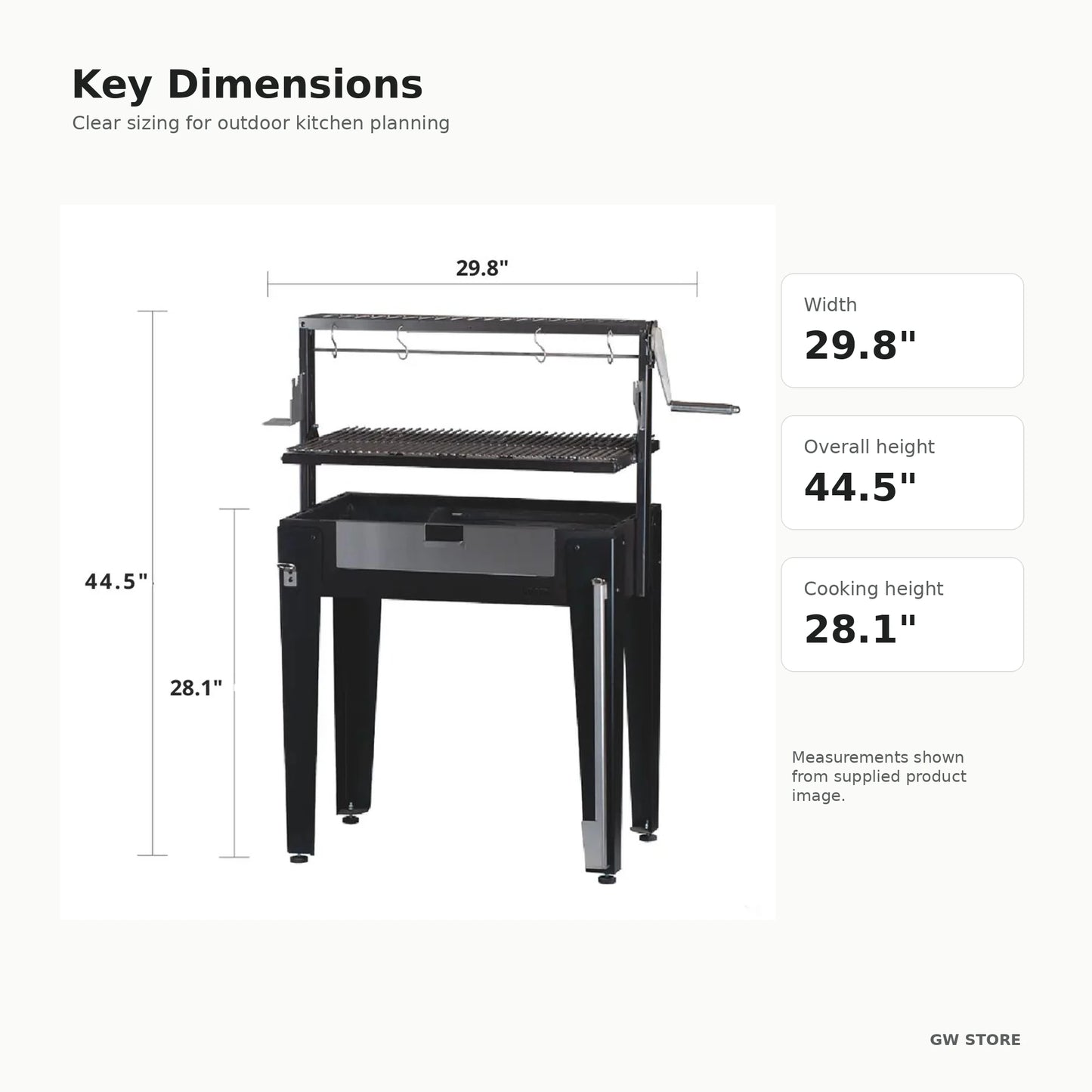 Bosca Maiten Freestanding Charcoal Grill