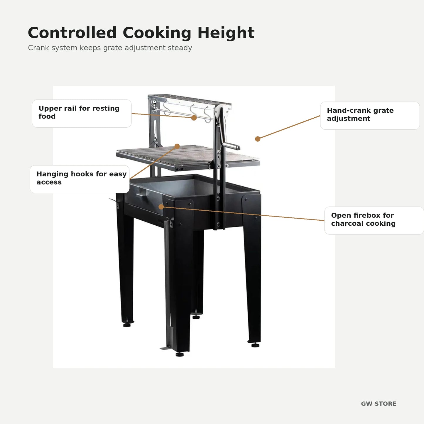 Bosca Maiten Freestanding Charcoal Grill