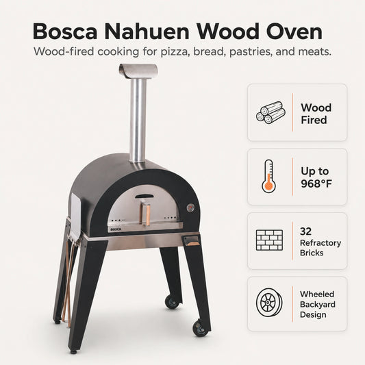 Bosca Nahuen 41 Inch Outdoor Wood Fired Pizza Oven | BOSCA
