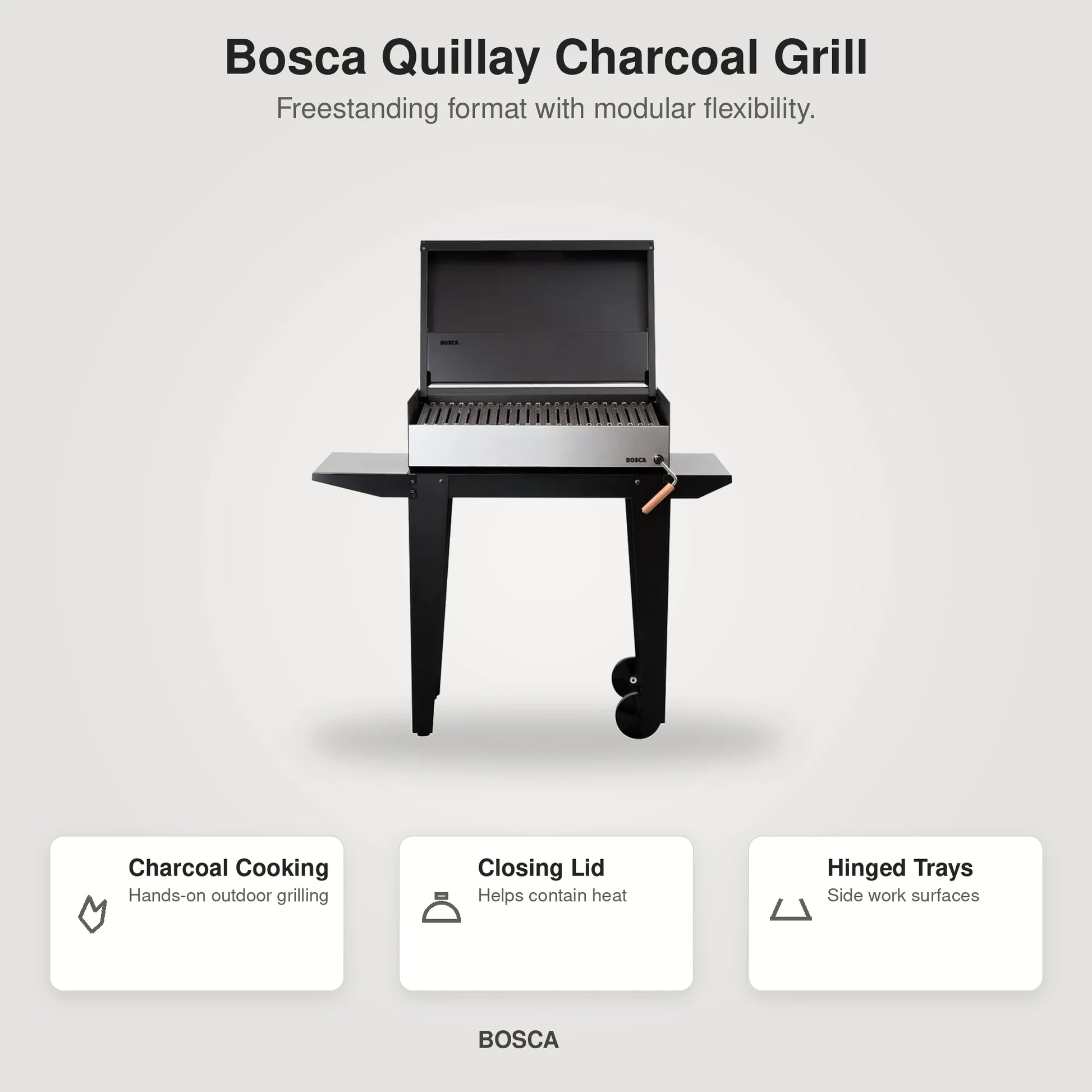 Bosca Quillay Freestanding Charcoal Grill | BOSCA